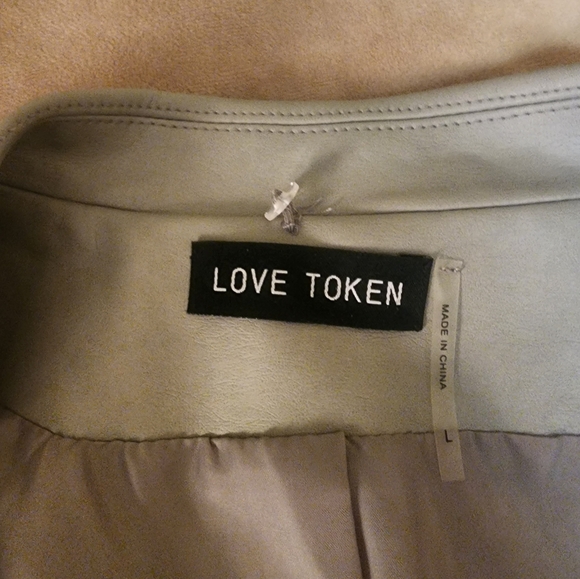 Love Token Faux Leather Blazer - Picture 5 of 7
